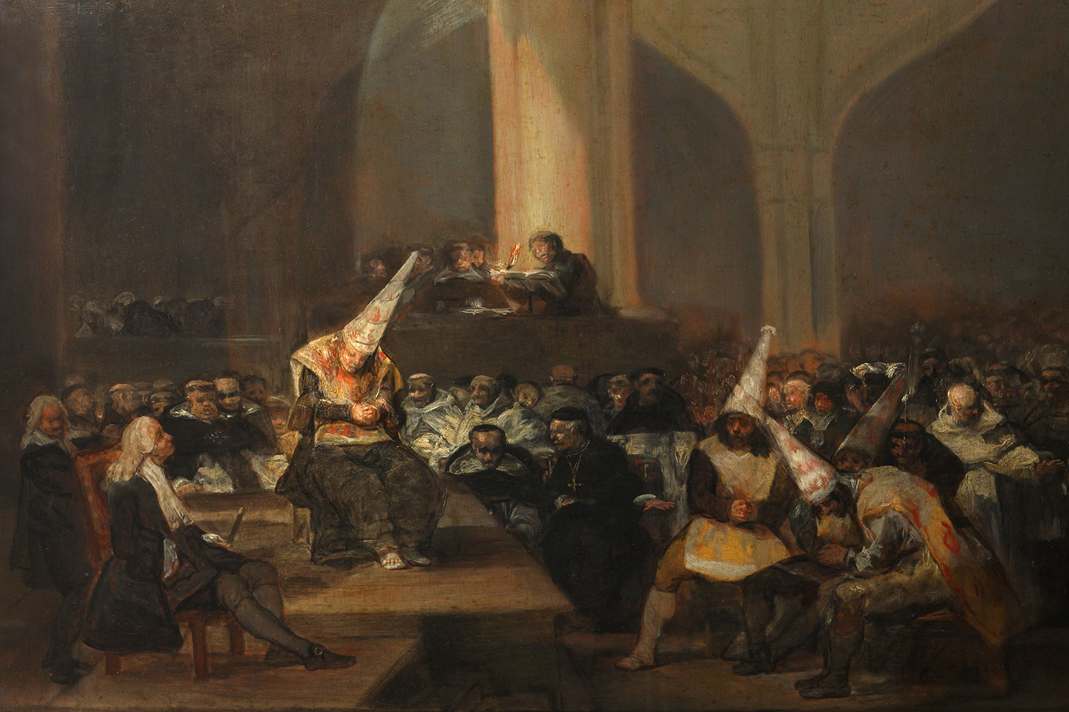 The Inquisition Tribunal by Francisco de Goya, c.1808-12.