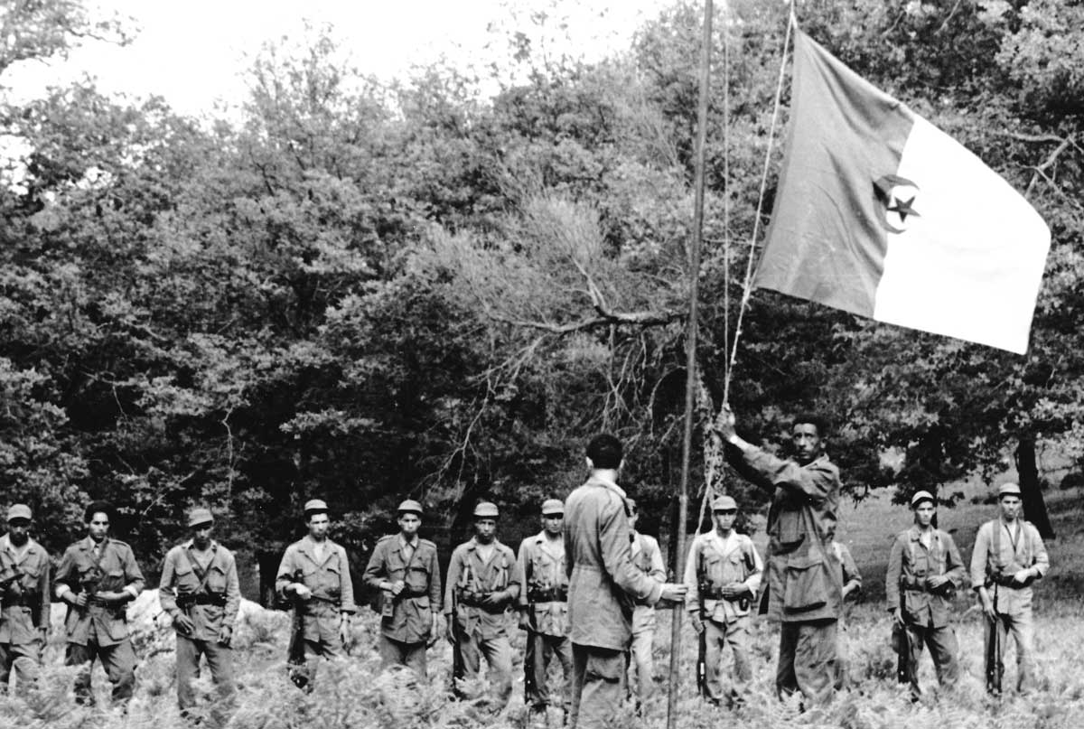 Soldiers of the National Liberation Army during the Algerian War of Independence.