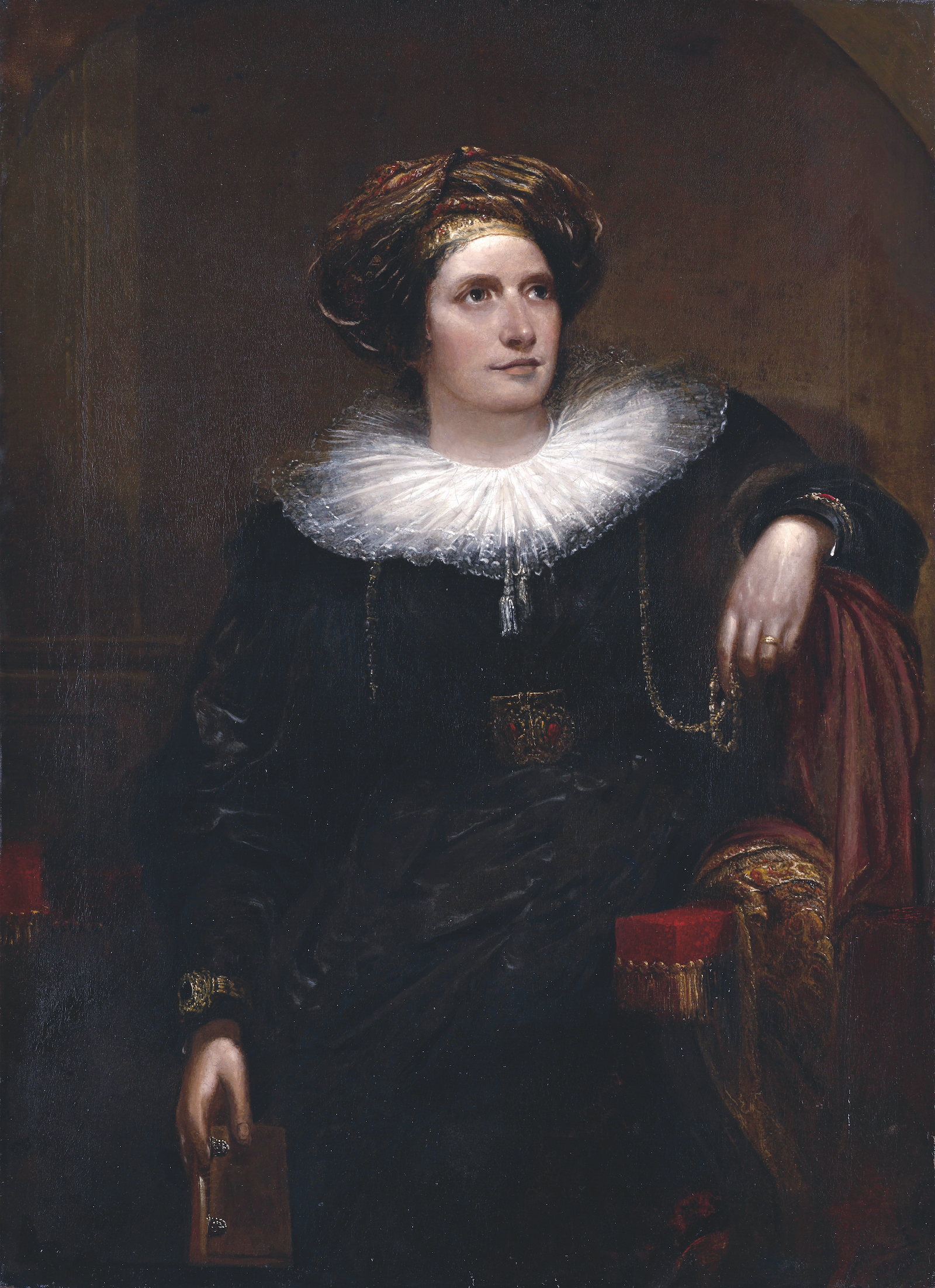 Lady Maria Callcott, author and traveller, painted by her second husband Augustus Wall Callcott, c.1830. Government Art Collection. Public Domain.