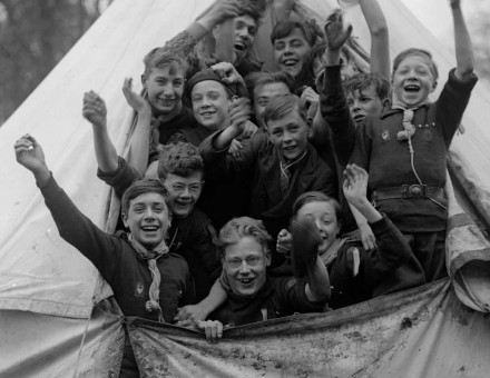 Boy Scouts in Barnet, 1930.