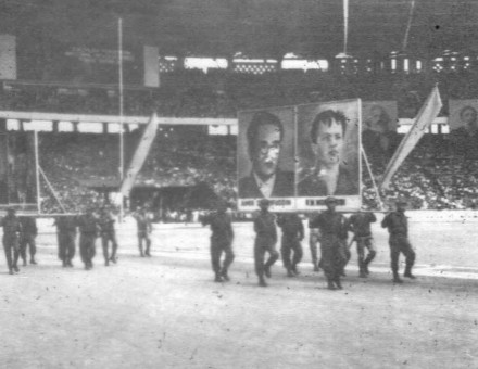 A rally held by the Communist Party of Indonesia 